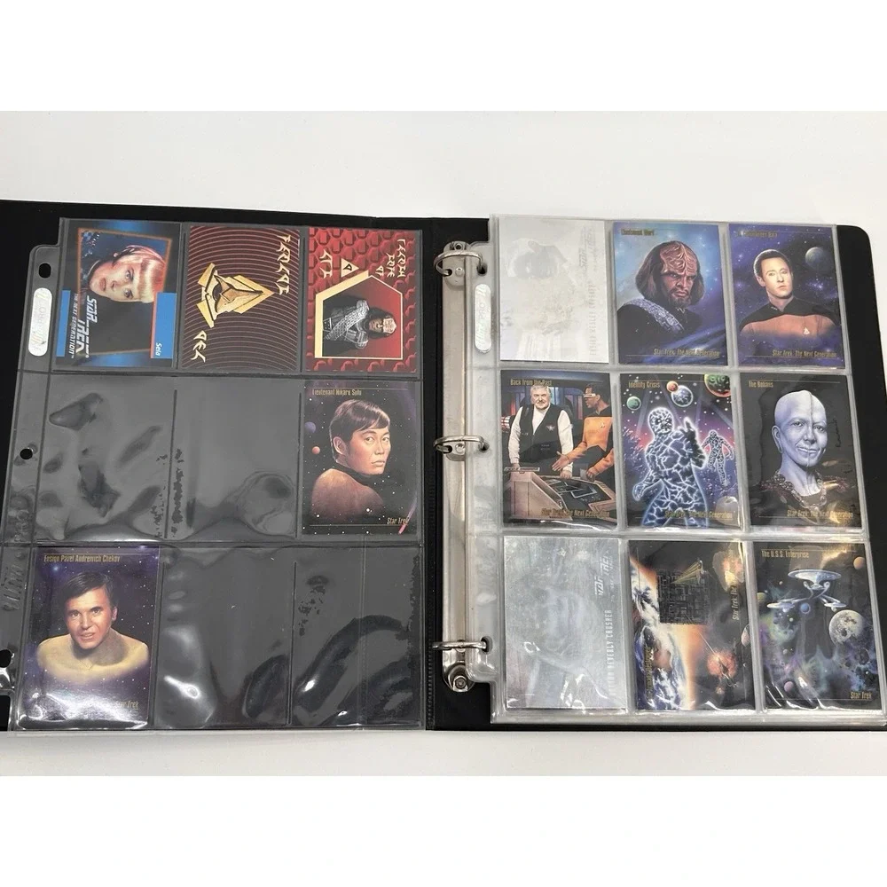 1993 Skybox Star Trek Deep Space Nine Binder W/ Partial‎ Base Set + Inserts